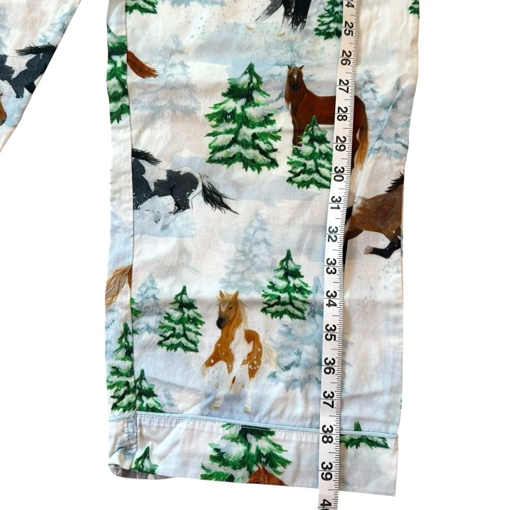 Sant and Abel x Skydog Wild 
& Free Mustang Pajama Bottoms Organic Western Horse - Picture 7 of 7